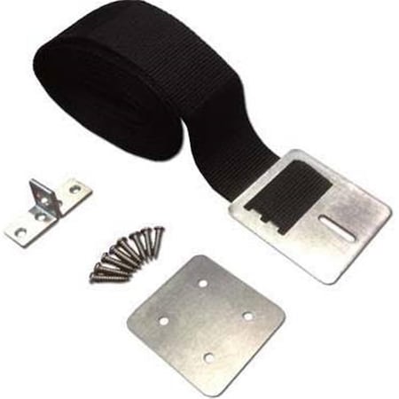 Spa Seal Cover 12 ft. Long x 2 in. Wide Wind Strap Spa Cover with Metal Clasp - Black ACSSTRAP